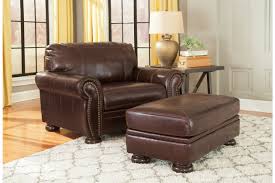 Leather recliner chairs with ottoman. Banner Oversized Chair Ottoman Ashley Furniture Homestore