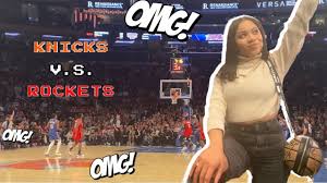 vlog new york knicks game floor seats