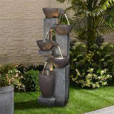 Outdoor Water Fountains With Led Lights