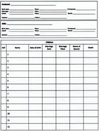 Free Family History Forms For You To Download And Print