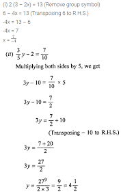 Linear Equations Class 7 Ml Aggarwal