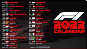 La F1 tiene calendario para 2022 - AS.com