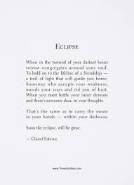 Eclipse Love And Friendship Poem Inspirational Poetry And