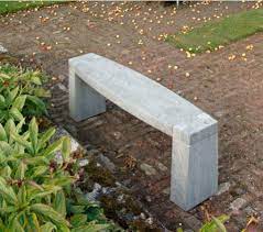 Modern Sandstone Garden Bench In