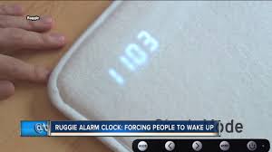 ruggie alarm clock forces people out