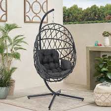 Livingandhome Woven Outdoor Hanging Chair