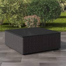 corliving square patio coffee table