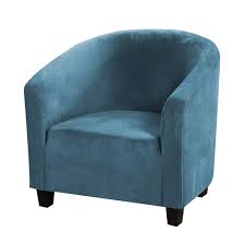 When you buy a everly quinn binghamton 33.5'' wide velvet armchair online from wayfair, we make it as easy as possible for you to find out when your product will be delivered. Stretch Velvet Club Chair Covers Bar Living Room Tub Barrel Armchair Slipcovers Ebay