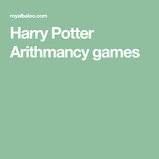 Harry Potter Arithmancy Games Hsc Harry Potter Harry