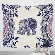 Fl Elephant Tapestry 3 Colors