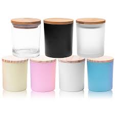 Frosted Matte Glass Candle Vessel Jars
