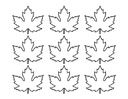 Printable Small Maple Leaf Template