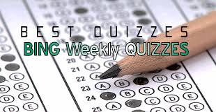 (15 questions) take the quiz! Bing Weekly Quiz Bing Homepage Quiz