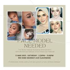 model needed for bridal makeup demo