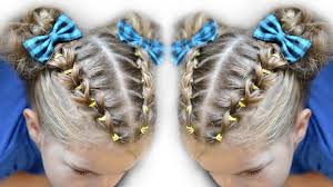 And whether your toddler boy wants to try cool and modern haircut styles or. Pull Through Braid Pigtails Elastic School Hairstyle Pigtail Braids Hairstyles For School Pull Through Braid