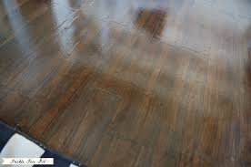 diy faux wood flooring using brown