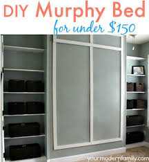 diy murphy bed for under 150 built in