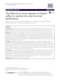 acute ingestion of turkish coffee