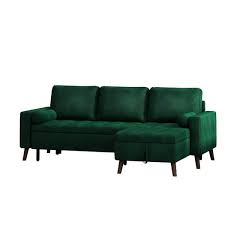 arm velvet l shaped sectional sofa