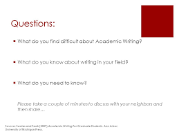 Free Sample College Admission Academic writing for graduate student