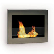 Anywhere Fireplace Soho Indoor Wall Mount Stainless Steel Fireplace