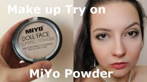 review miyo doll face compact powder