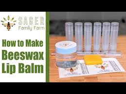 how to make beeswax lip balm sager