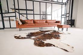 how to clean a cowhide rug