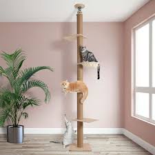 tier wooden cat climbing tower