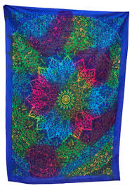 poster tie dye cotton tapestries fabric