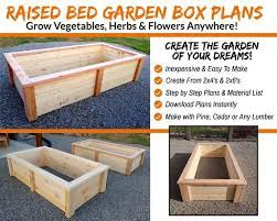 Diy Raised Bed Garden Box Plans Simple