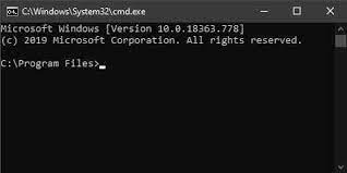 open command prompt in folder using