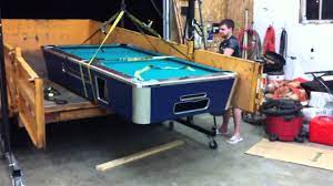 how not to move a pool table you