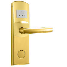 Both locks allow the door to open 3 in. Modern Zinc Alloy Electronic Door Lock Card Key Open With Pvd Gold Finishing China Electronic Lock Modern Door Lock Made In China Com