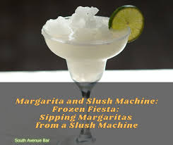 margarita and slush machine frozen