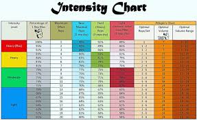 Prilepins Chart Philosophy Of Strength Strength Chart