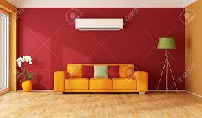 Maybe you would like to learn more about one of these? Red And Orange Living Room With Colorful Sofa And Air Conditioner 3d Rendering Stock Photo Picture And Royalty Free Image Image 46932705