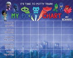 Digital Pj Masks Disney Junior Potty Training Chart Free