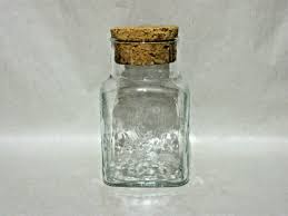 Square Textured Glass Canister Jar With