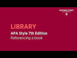 apa style 7th edition referencing a