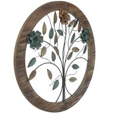 Rustic Blooming Flowers Wood Wall Decor