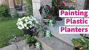 how to update paint plastic planters