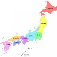 Map & images (more maps). List Of The Regions And Prefectures Of Japan Kyuhoshi
