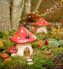 Miniature Fairy Garden Ceramic Mushroom