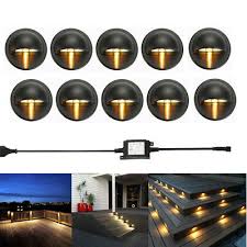 10pcs Led Deck Step Stair Light Outdoor