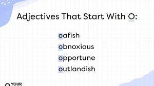 adjectives that start with o list
