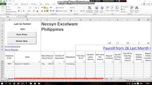 009 Payroll Excel Spreadsheet Sheet Format Free Download
