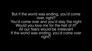 JP Saxe, Julia Michaels- If The World Was Ending Lyrics - YouTube