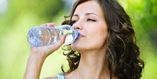 drinking water after exercising