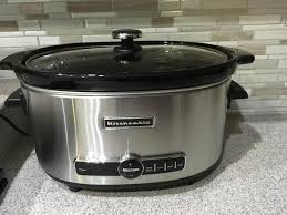 kitchenaid slow cooker 6 quart with